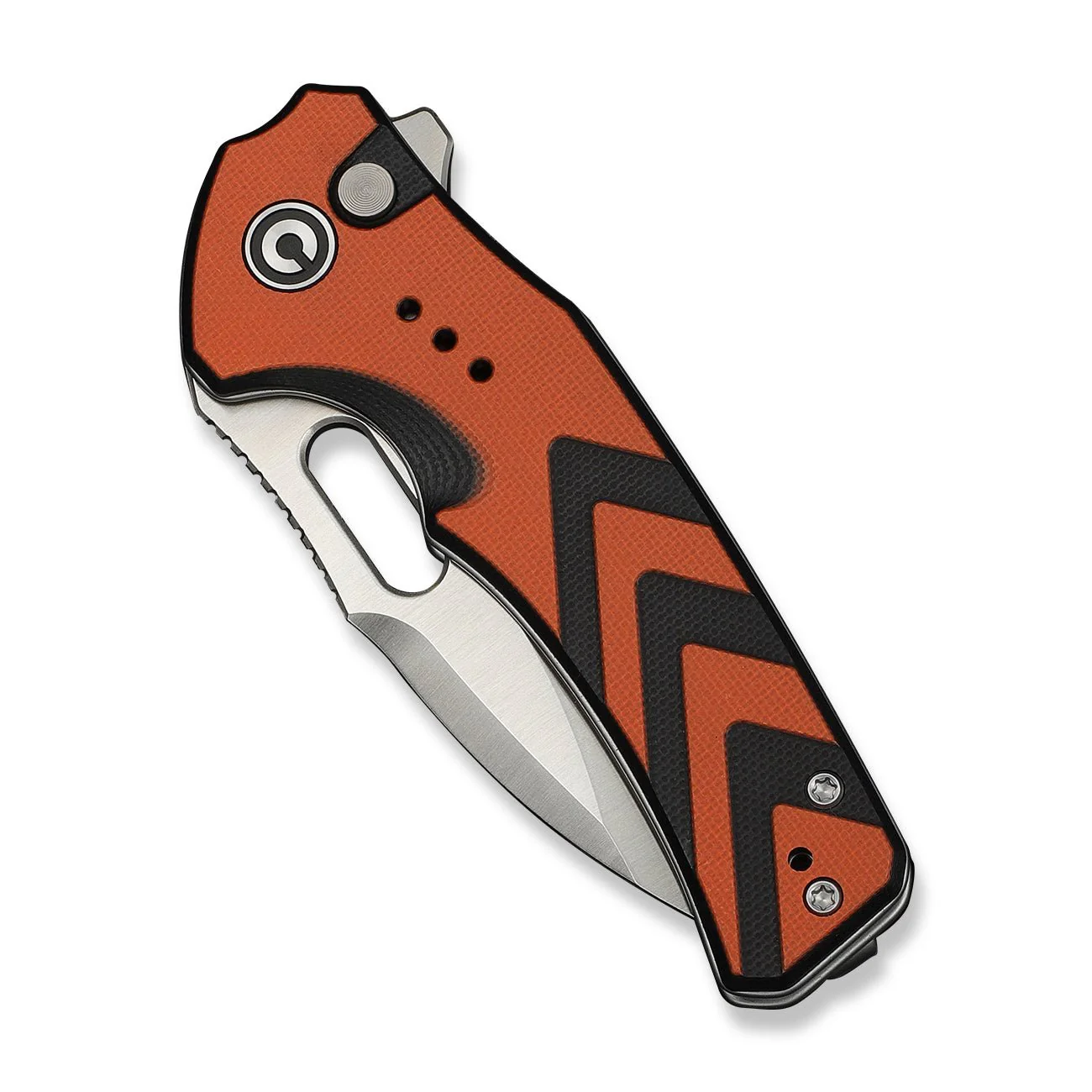 CIVIVI Vexron Flipper & Thumb Hole & Button Lock Knife G10 Handle (2.98" 14C28N Blade) C24066-3 - Image 11
