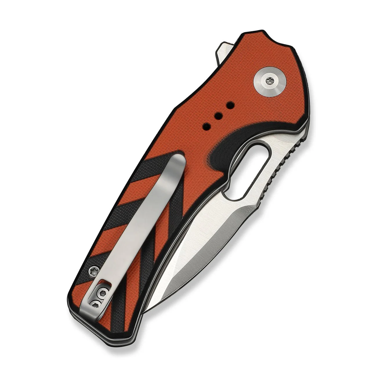 CIVIVI Vexron Flipper & Thumb Hole & Button Lock Knife G10 Handle (2.98" 14C28N Blade) C24066-3 - Image 12