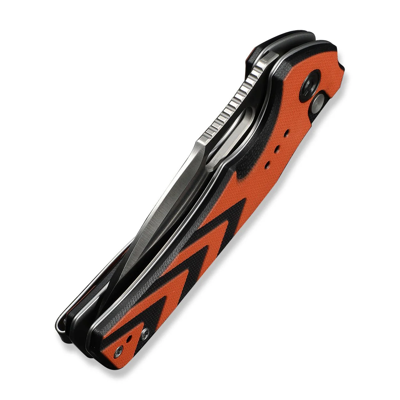 CIVIVI Vexron Flipper & Thumb Hole & Button Lock Knife G10 Handle (2.98" 14C28N Blade) C24066-3 - Image 13