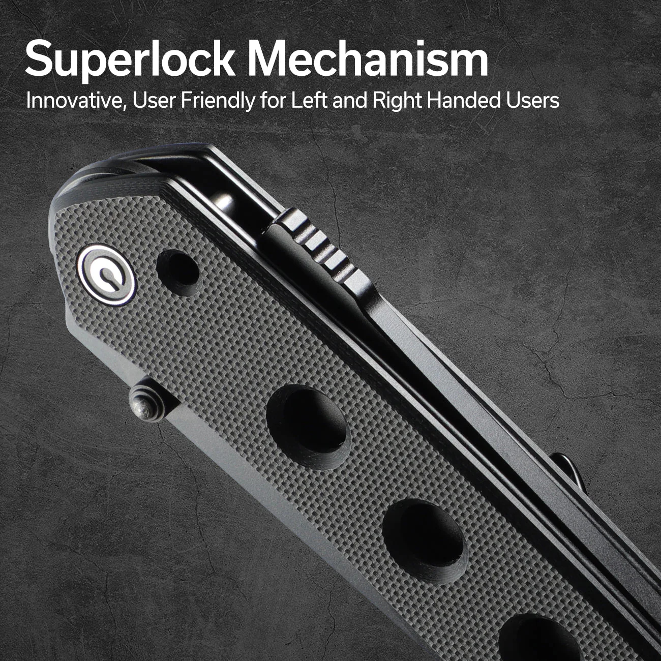 CIVIVI Vision FG Thumb Stud & Superlock Knife G10 Handle (3.54" Nitro-V Blade) C22036-1 - Image 4