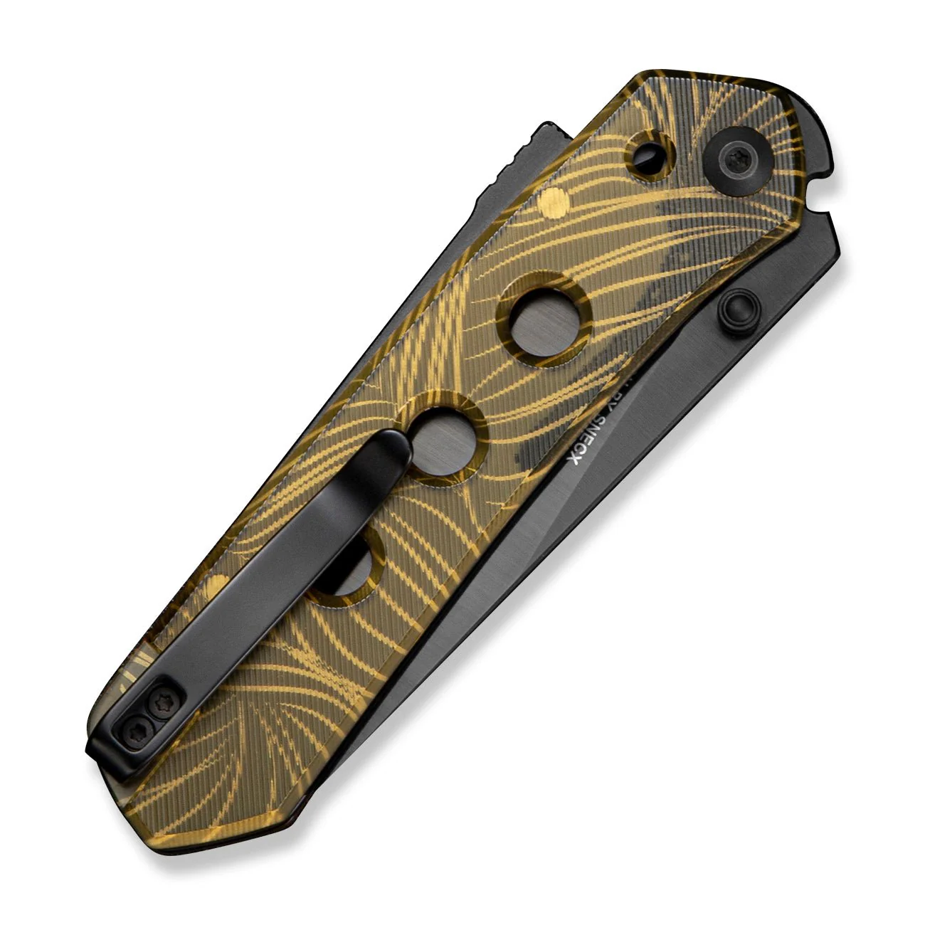 CIVIVI Vision FG Thumb Stud & Superlock Knife Polished Ultem Handle (3.54" Black Nitro-V Blade) C22036-2025 BSW1 - Image 4