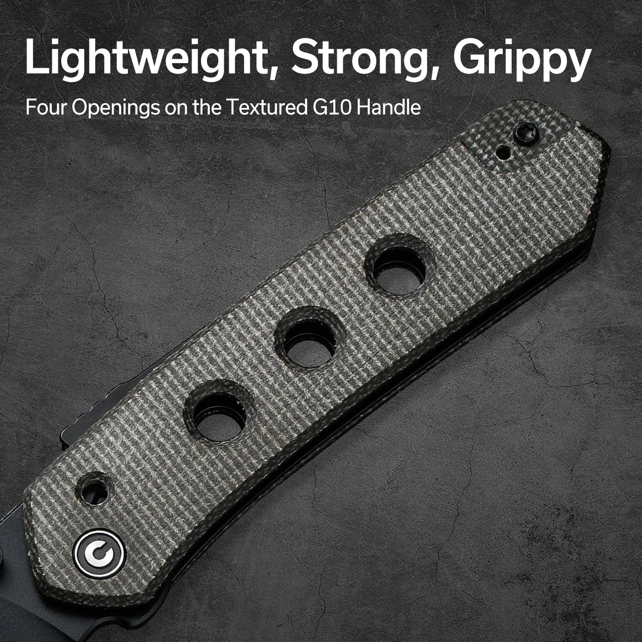 CIVIVI Vision FG Thumb Stud & Superlock Knife Micarta Handle (3.54" Nitro-V Blade) C22036-3 - Image 5