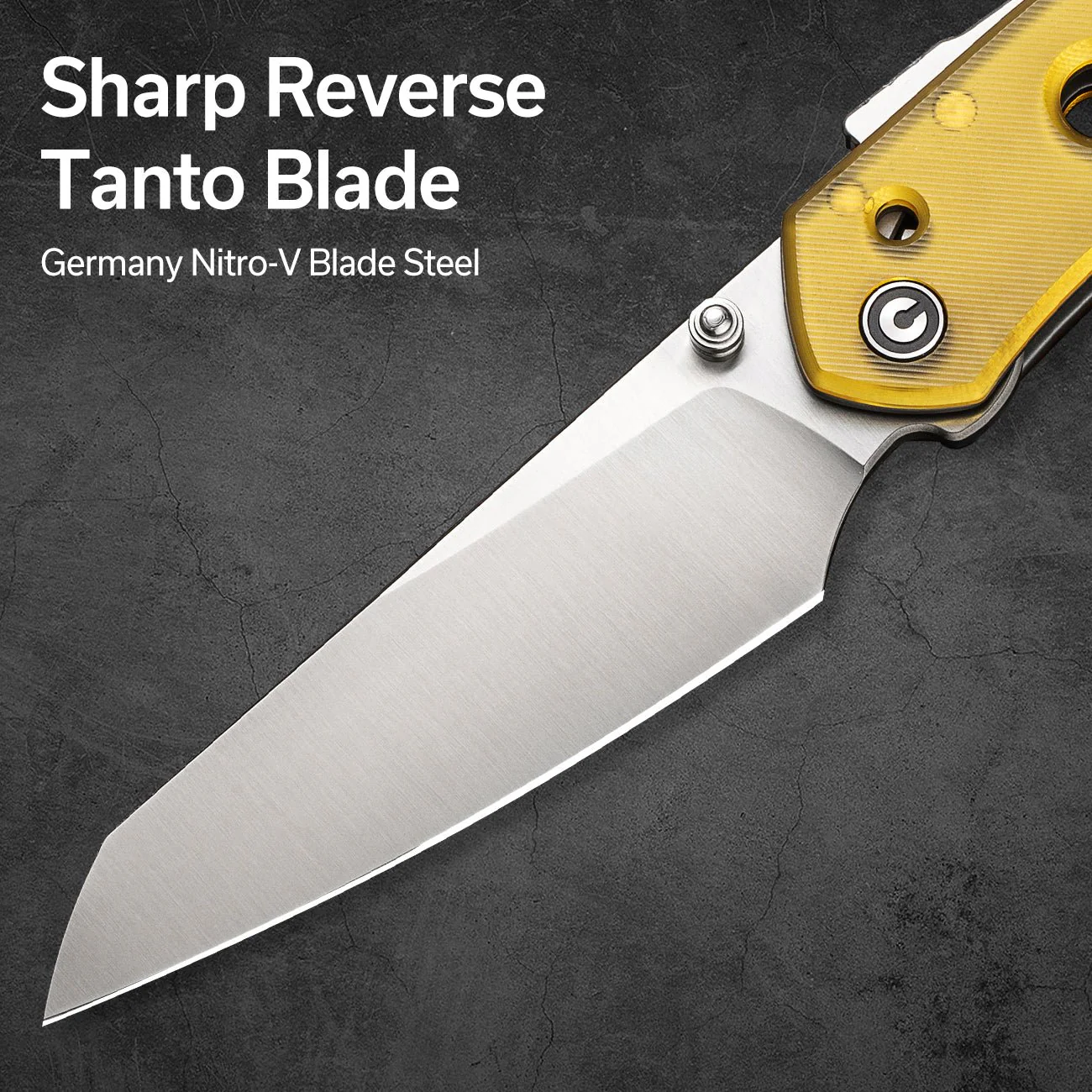 CIVIVI Vision FG Thumb Stud & Superlock Knife Ultem Handle (3.54" Nitro-V Blade) C22036-5 - Image 12