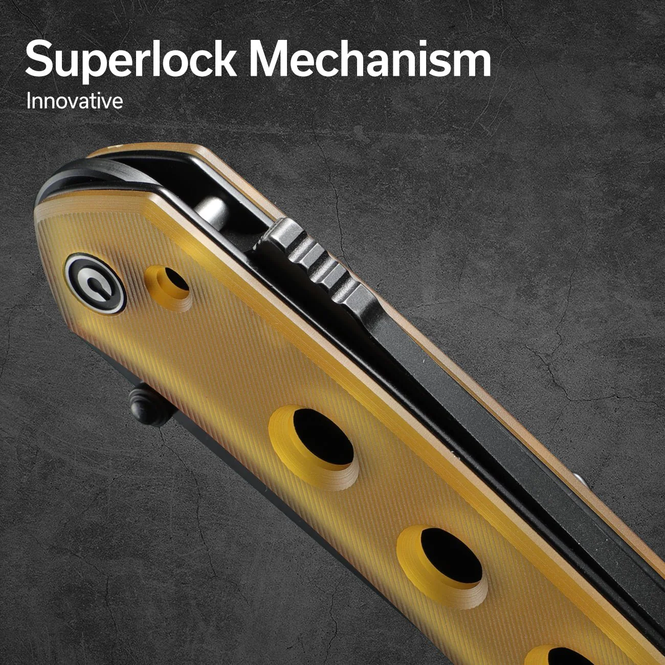 CIVIVI Vision FG Thumb Stud & Superlock Knife Ultem Handle (3.54" Nitro-V Blade) C22036-6 - Image 4