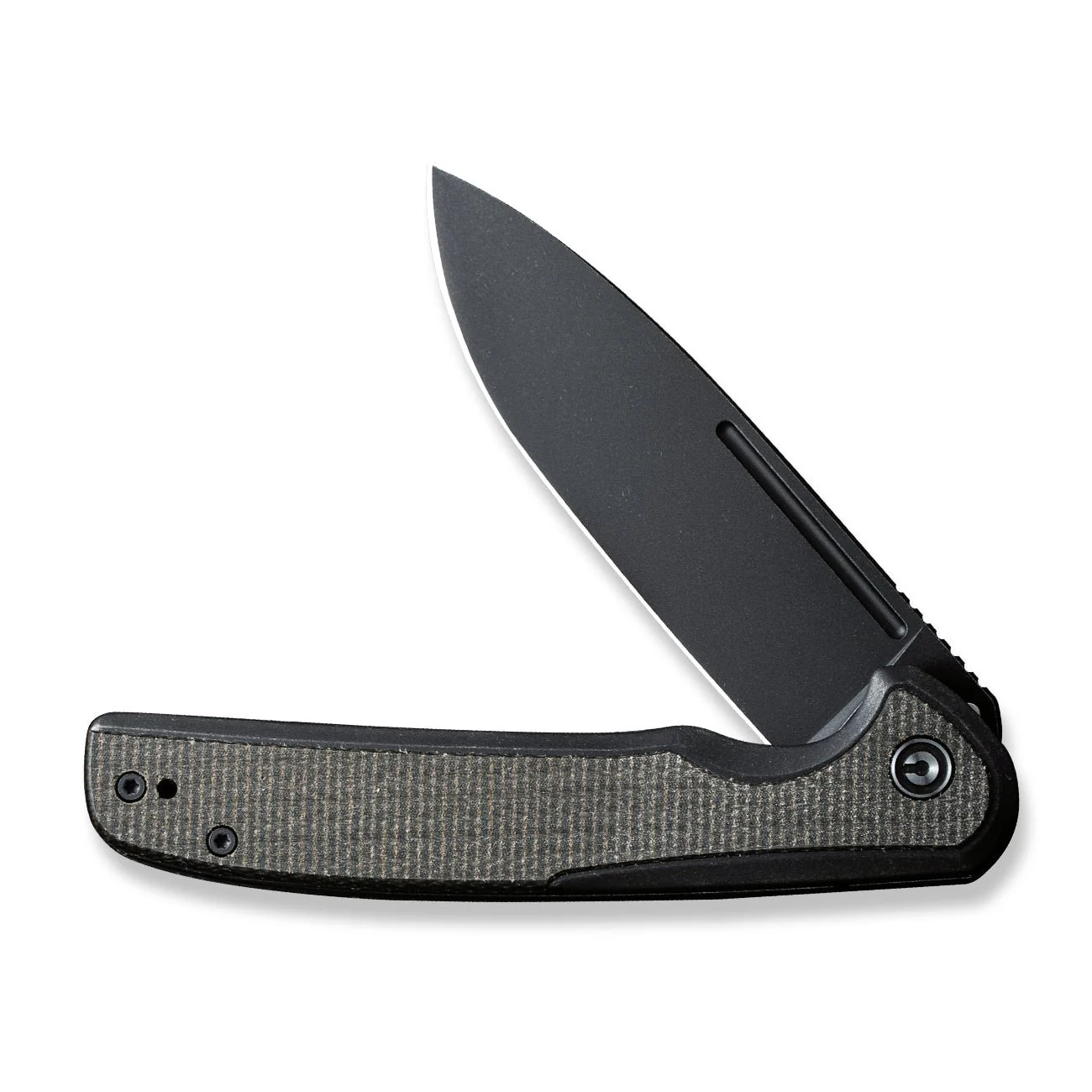 CIVIVI Voltaic Flipper Knife Stainless Steel Handle & Micarta Handle (3.48" 14C28N Blade) C20060-3 - Image 5