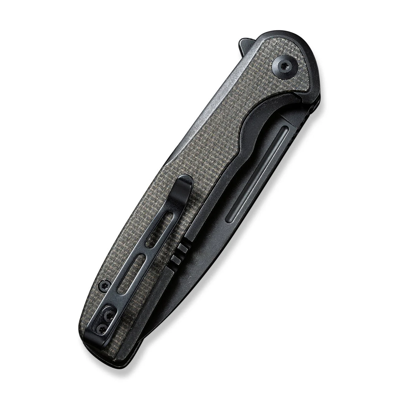 CIVIVI Voltaic Flipper Knife Stainless Steel Handle & Micarta Handle (3.48" 14C28N Blade) C20060-3 - Image 7