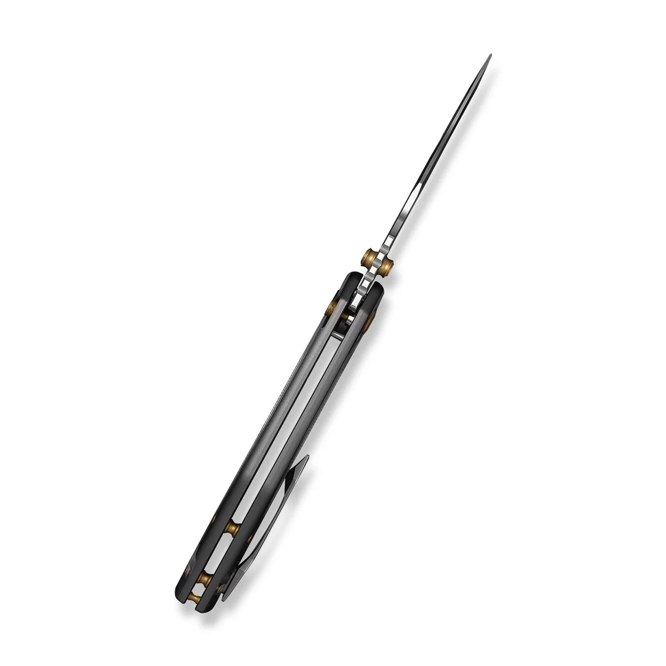 CIVIVI Wellmax Thumb Stud & Button Lock Knife Gray Aluminum Handle With Polished Clear Lexan Inlay (3.6" Satin Finished 14C28N Blade) C24008C-1 - Image 14