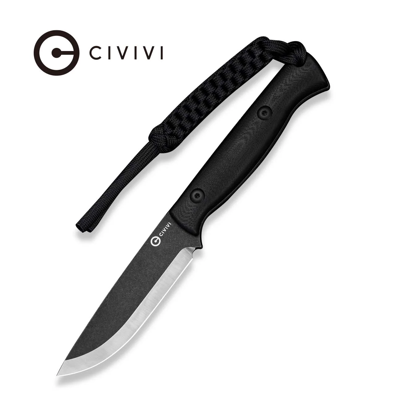 CIVIVI WoodPal Fixed Blade Knife Green/Red G10 Handle (3.44" Satin Finished 14C28N Blade) C25075A Sample1