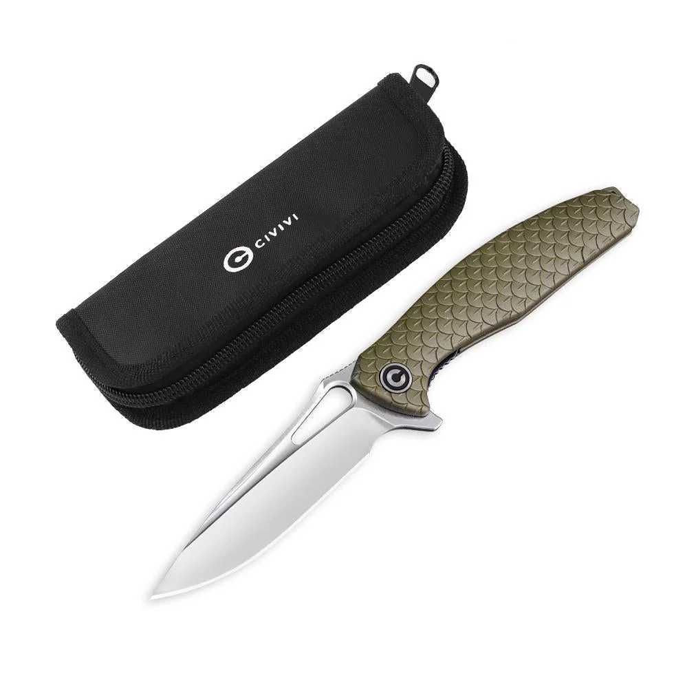 CIVIVI Wyvern Flipper & Thumb Hole Knife FRN Handle (3.45" D2 Blade) C902A - Image 4