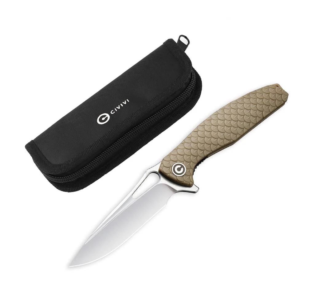 CIVIVI Wyvern Flipper & Thumb Hole Knife FRN Handle (3.45" D2 Blade) C902C - Image 4